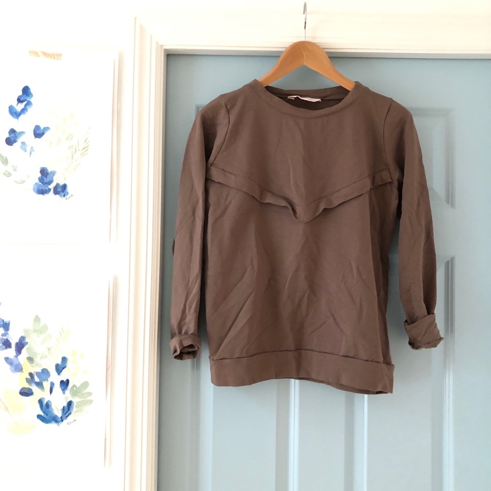 Nursing Sweatshirt with Hidden Zippers